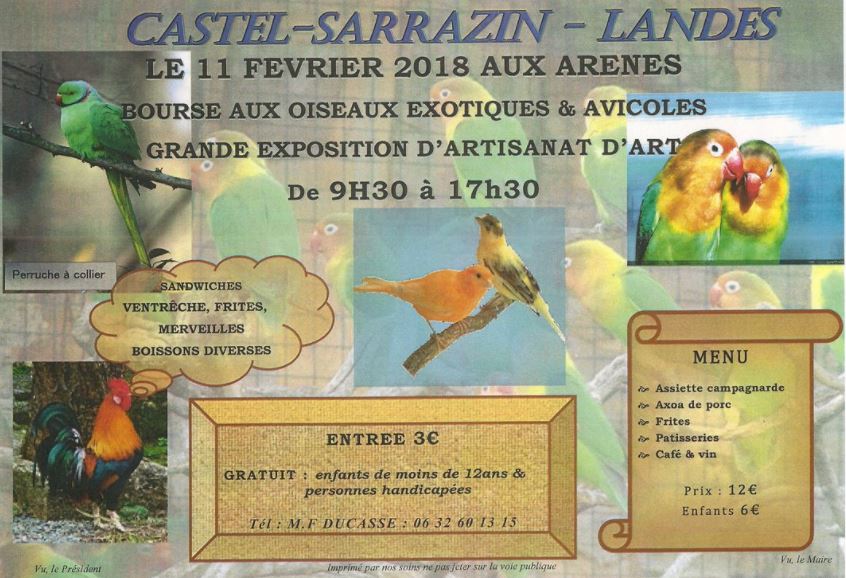 Bourse aux oiseaux 2018