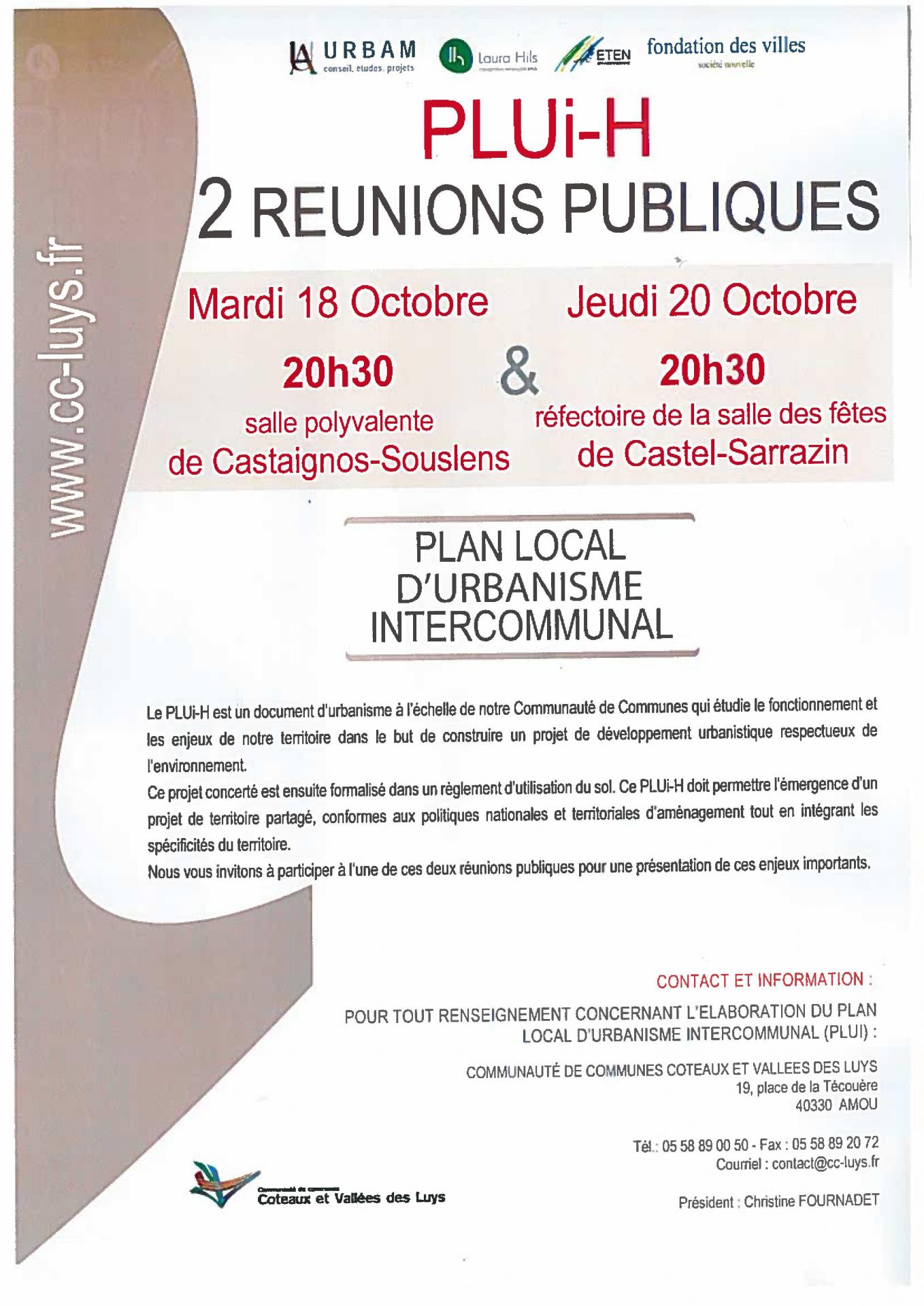 Réunion publique PLUi