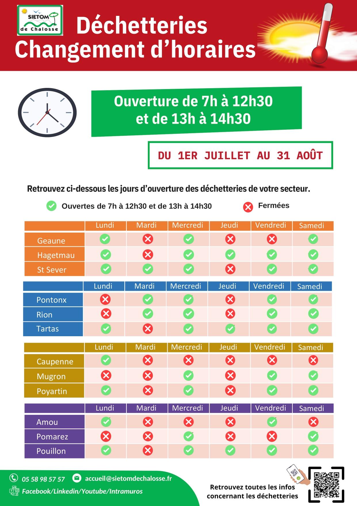 Affiche dechetterie horaires ete 2023 page 2