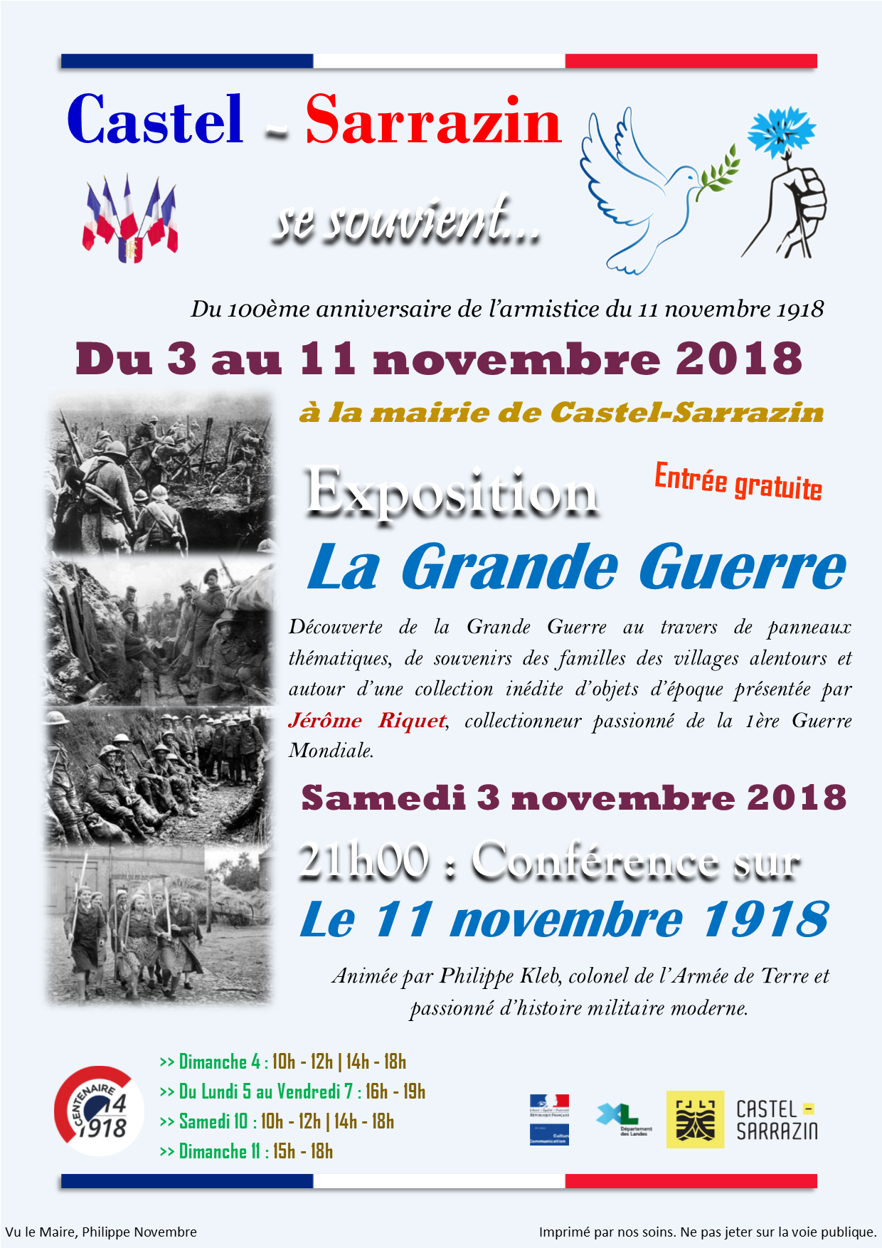 Affiche exposition 14-18