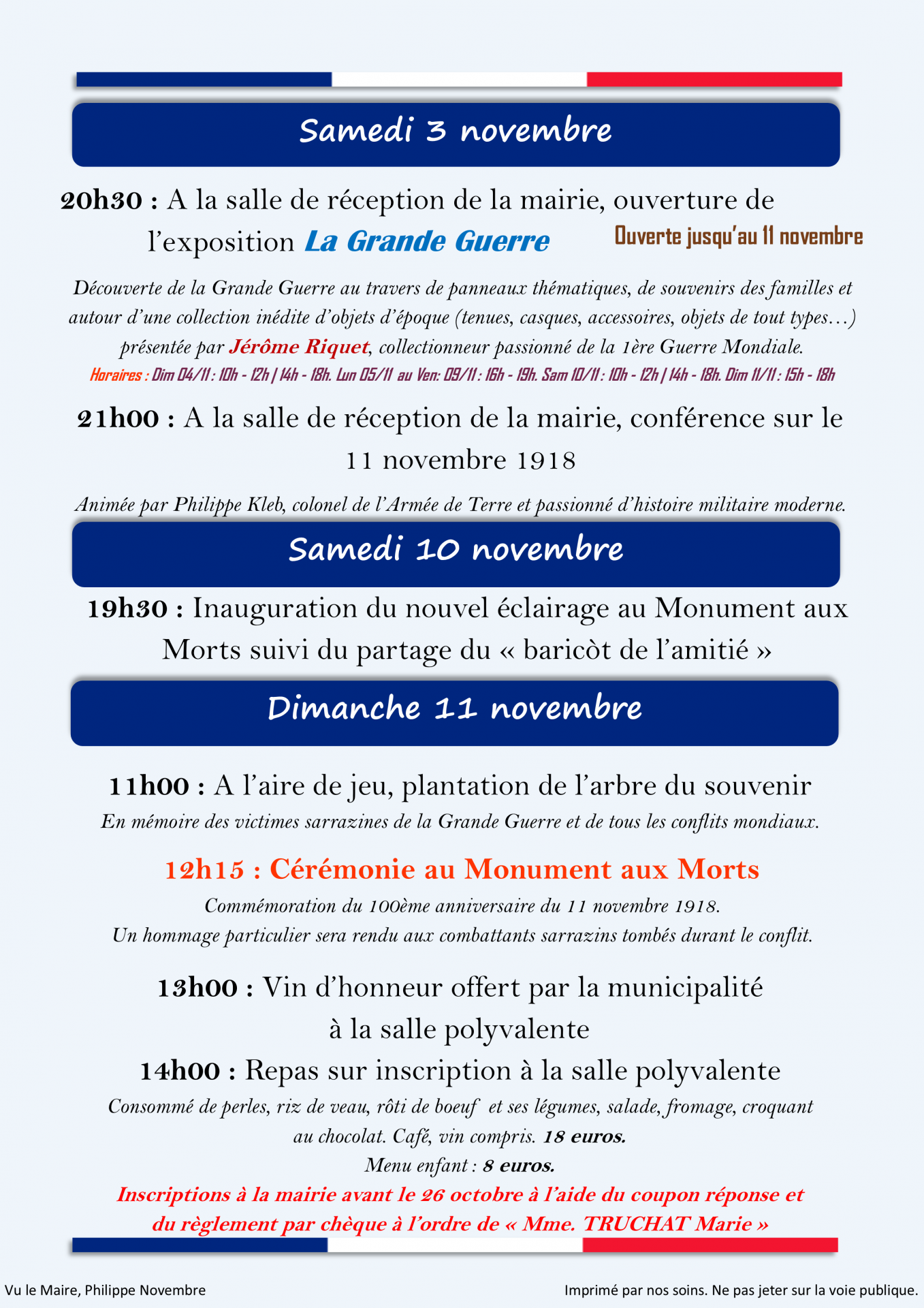 Flyer centenaire 11novembre 2