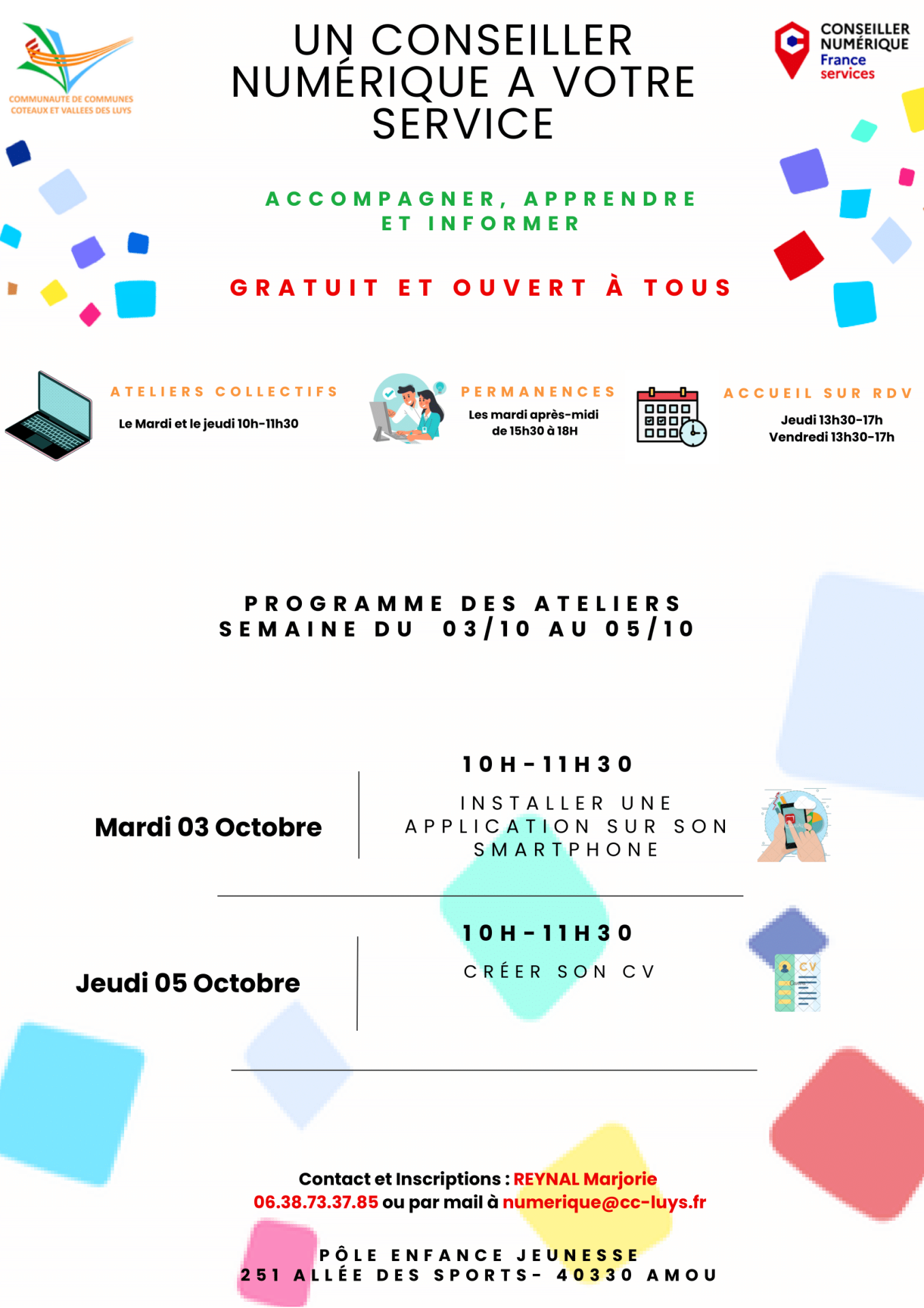 Programme ateliers numeriques 2 24092023